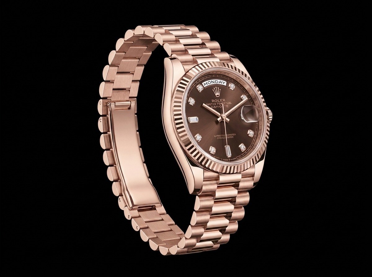 Day-Date 40 en oro Everose